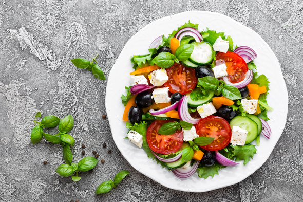 Greek salad - Stock Photo - Images