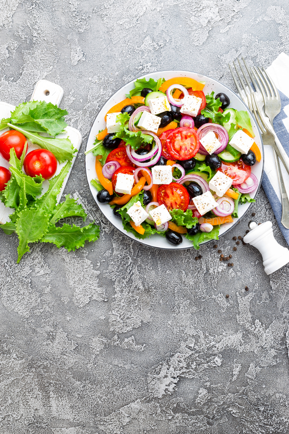 Greek salad - Stock Photo - Images