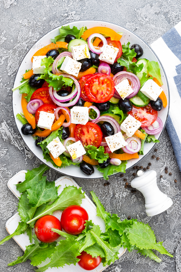 Greek salad - Stock Photo - Images