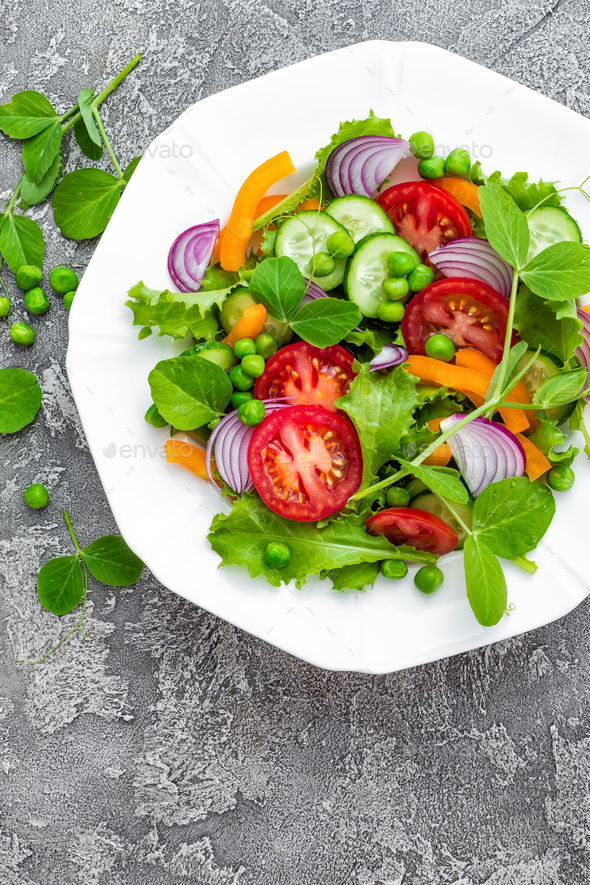 Fresh vegetable salad - Stock Photo - Images