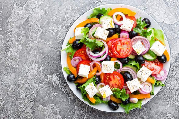 Greek salad - Stock Photo - Images