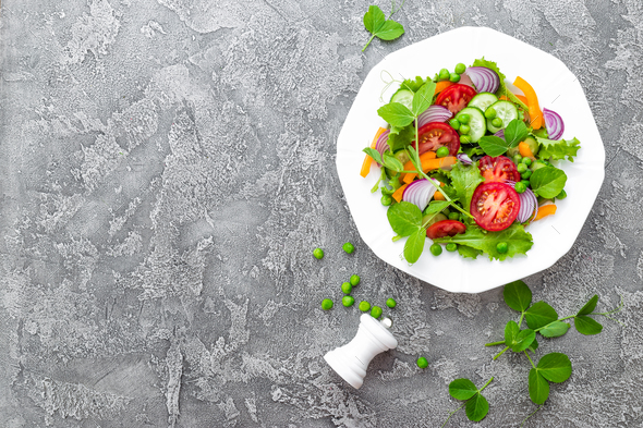 Fresh vegetable salad - Stock Photo - Images