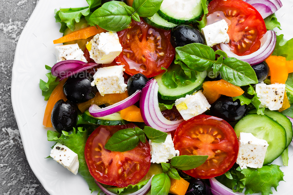 Greek salad - Stock Photo - Images