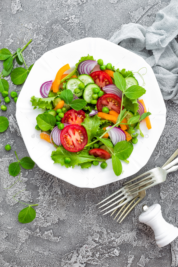 Fresh vegetable salad - Stock Photo - Images