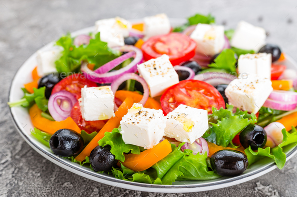 Greek salad - Stock Photo - Images