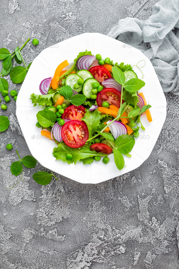 Fresh vegetable salad - Stock Photo - Images