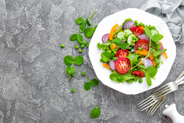 Fresh vegetable salad - Stock Photo - Images
