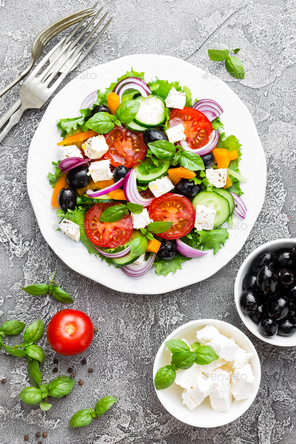 Greek salad - Stock Photo - Images