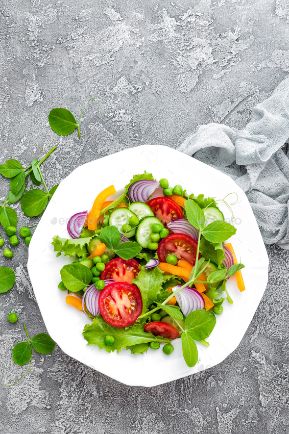 Fresh vegetable salad - Stock Photo - Images