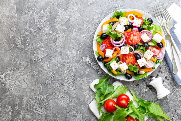 Greek salad - Stock Photo - Images