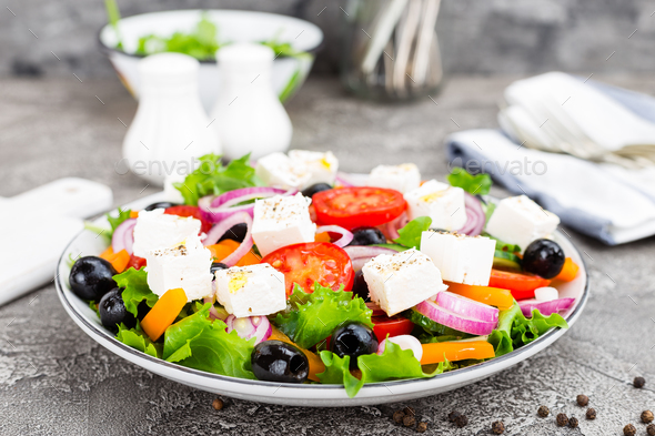 Greek salad - Stock Photo - Images