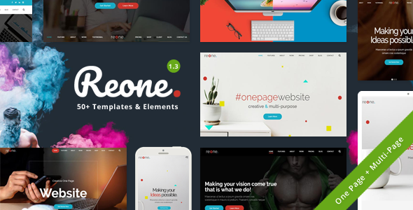 Reone - One Page Parallax