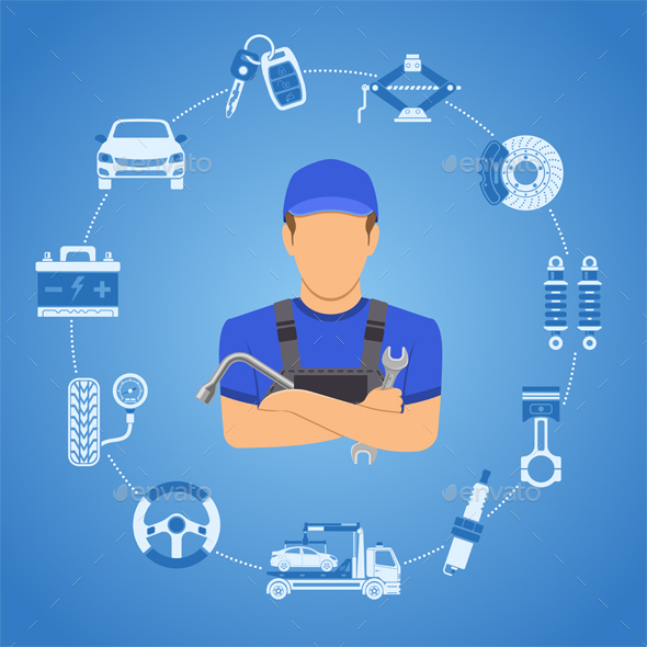 Car Services Concept - Services Commercial / Shopping