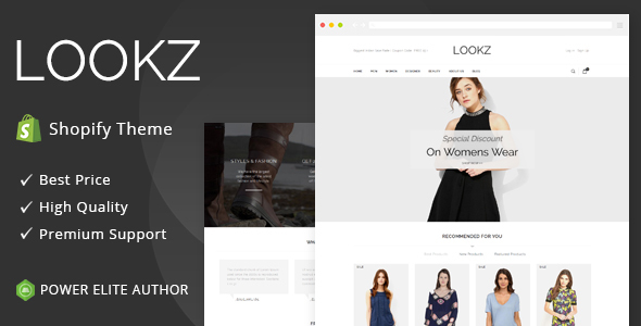 Lookz - Sectioned - ThemeForest 22059474
