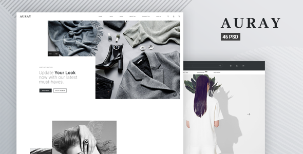 Auray - eCommerce PSD Template - Shopping Retail