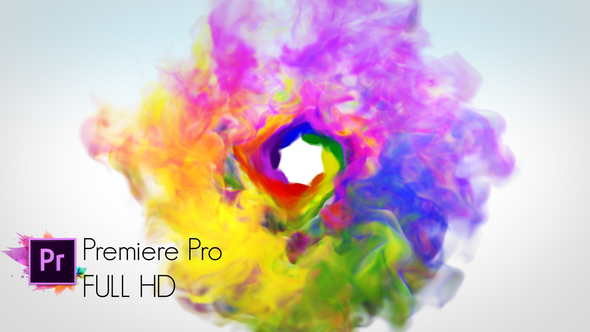 Colorful Smoke Logo Reveal - Premiere Pro
