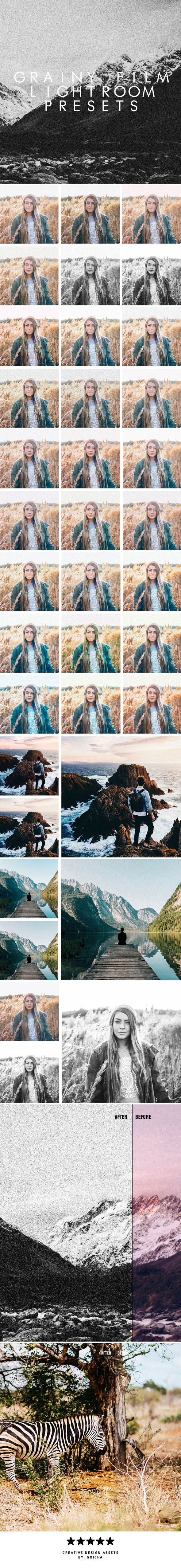 Grainy Film Look Presets - Lightroom Presets Add-ons