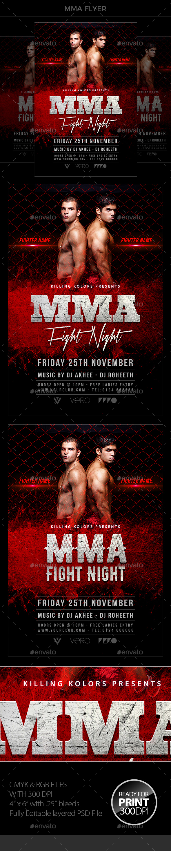 MMA Flyer - Clubs & Parties Events