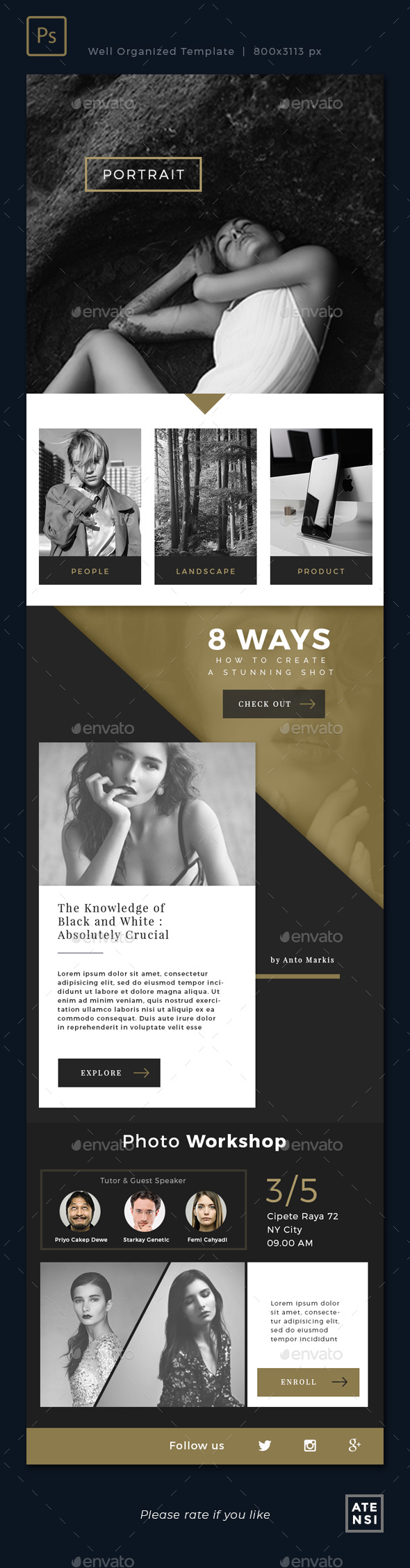 Creative Luxury Email - E-newsletters Web Elements