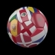 Soccer Ball with Flags of Countries of World on Transparent - VideoHive Item for Sale
