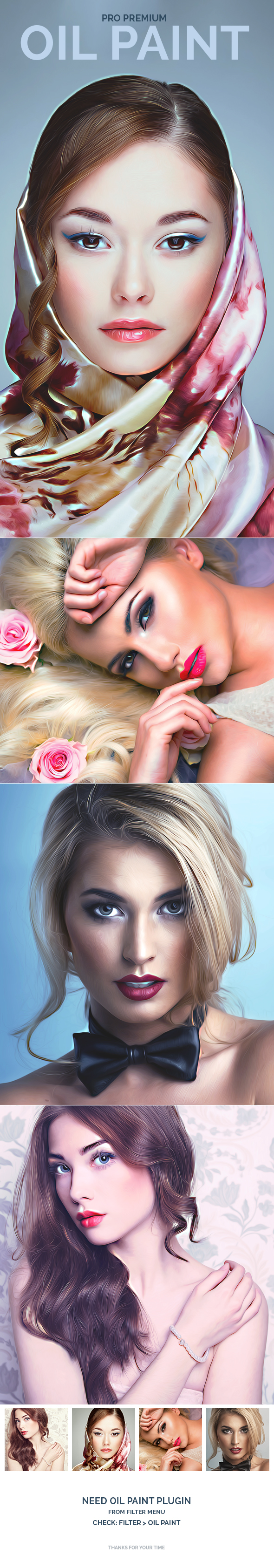 Pro Premium Oil Paint - Photo Effects Actions
