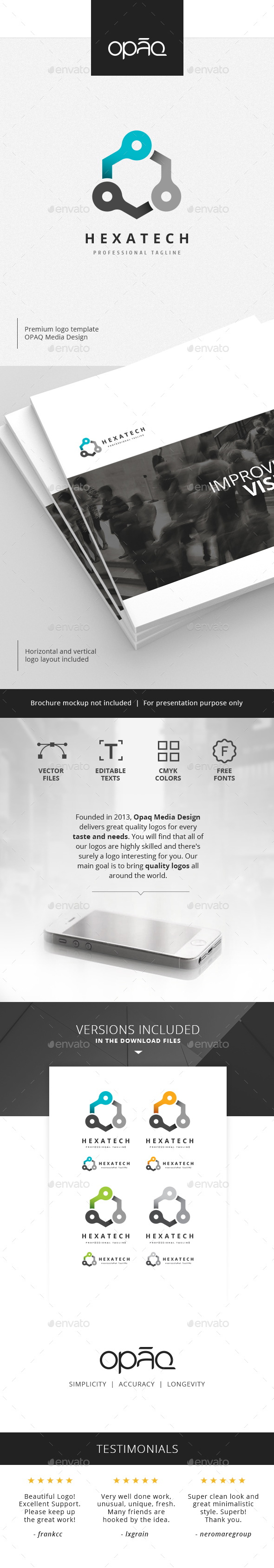 Hexagon Electronic Technologies Logo - Abstract Logo Templates