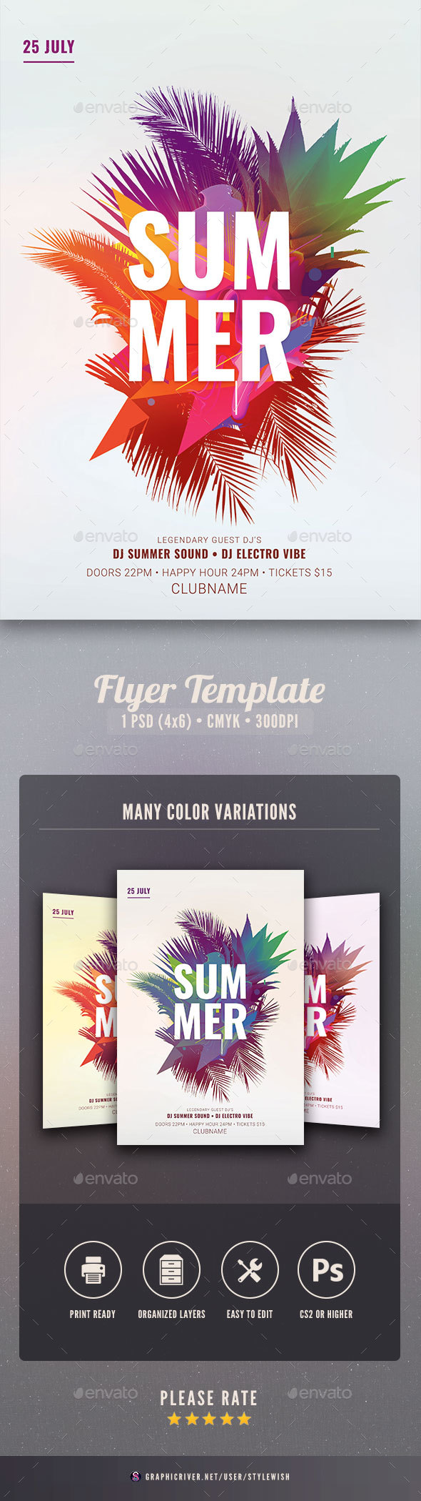 Summer Flyer - Clubs & Parties Events