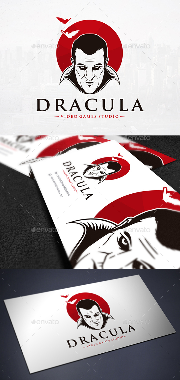 Dracula Face Logo Template - Humans Logo Templates
