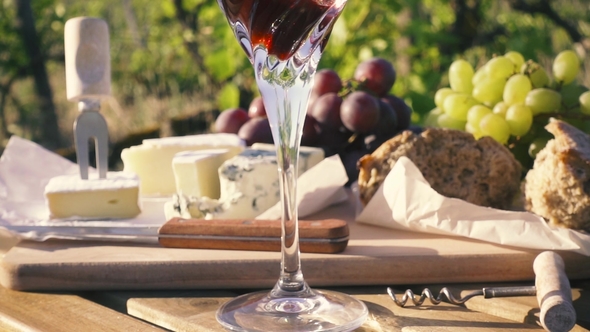 Picnic Outdoors in Vineyards