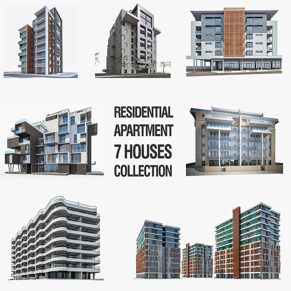 Residential Buildings Collection - 3Docean 22068102