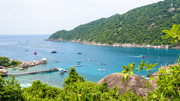 Sea at Tao and Nang Yuan island - Stock Photo - Images