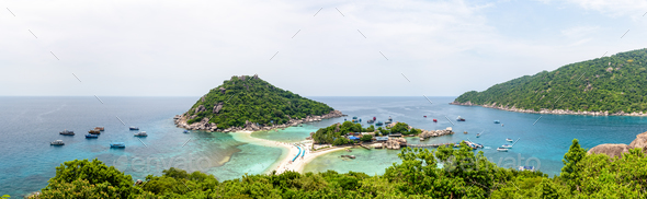 Panorama Koh Nang Yuan Island - Stock Photo - Images