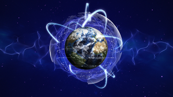 Two Earth in Particles Rings (2 Videos) alt