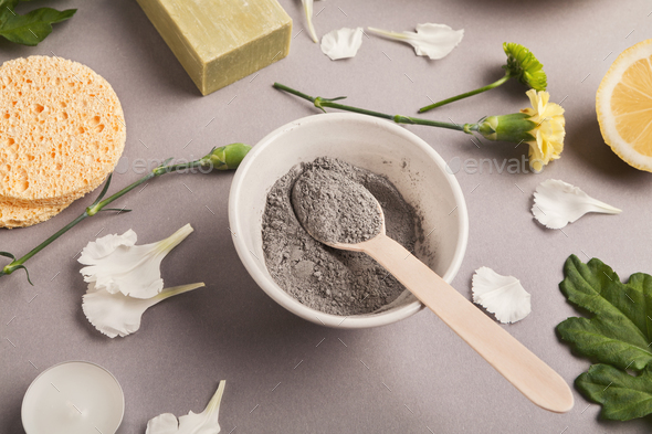 Natural cosmetics for home or salon spa treatment - Stock Photo - Images