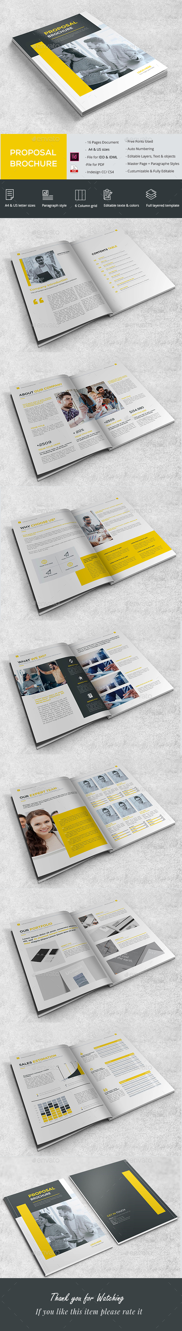 Simple Proposal Brochure - Brochures Print Templates