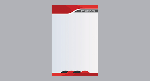 Letterhead flat style