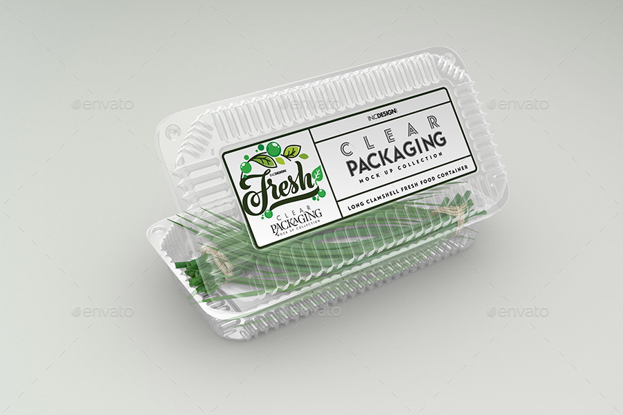 Download Clear Long Clamshell Packaging Mockup By Incybautista Graphicriver