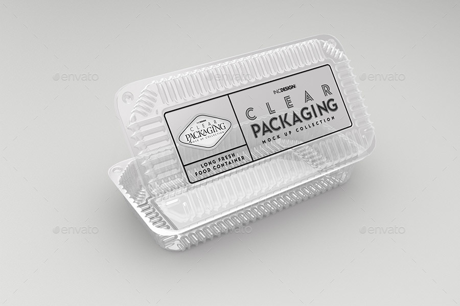 Download Clear Long Clamshell Packaging Mockup By Incybautista Graphicriver