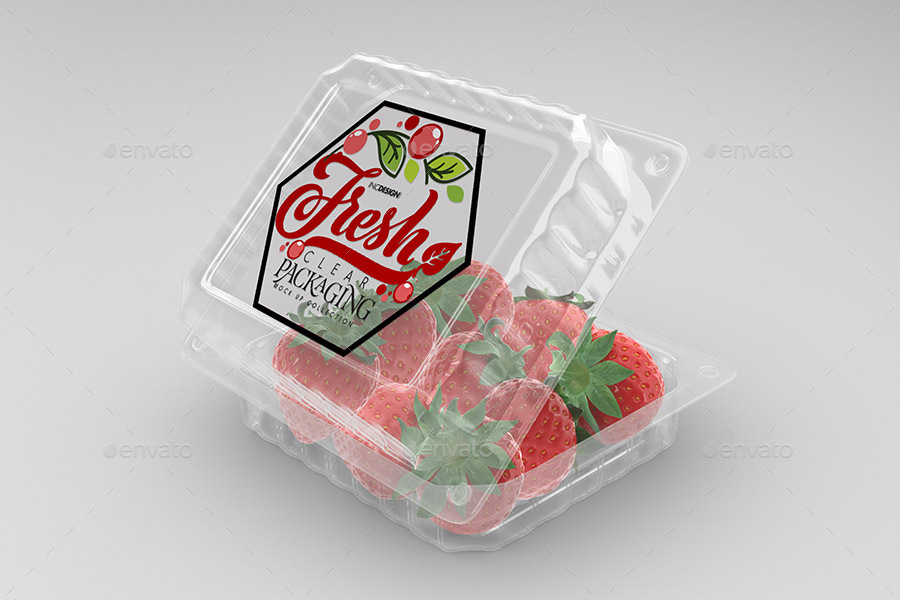 ClearMedium Clamshell Packaging Mockup, Graphics GraphicRiver