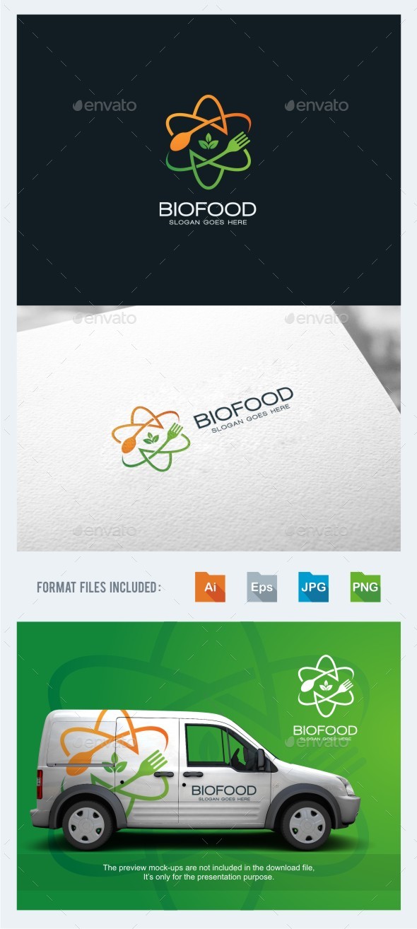 Bio Food Logo Template - Food Logo Templates