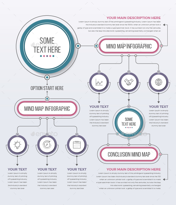 Mind Map Template - Infographics