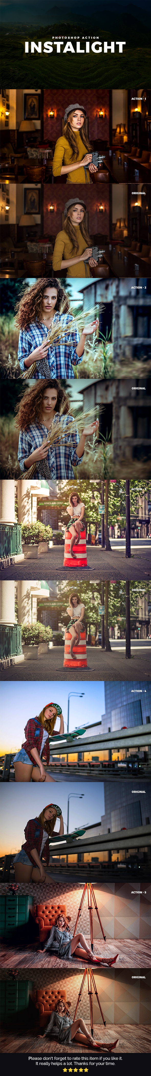 Instalight Ps Action - Photo Effects Actions