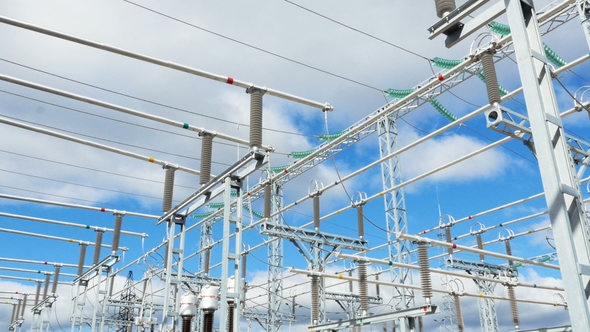 Substation Transforms Current of Various Types and Frequency alt