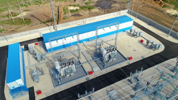 Insulators on Electric Equipment and Switchgears at Substation alt