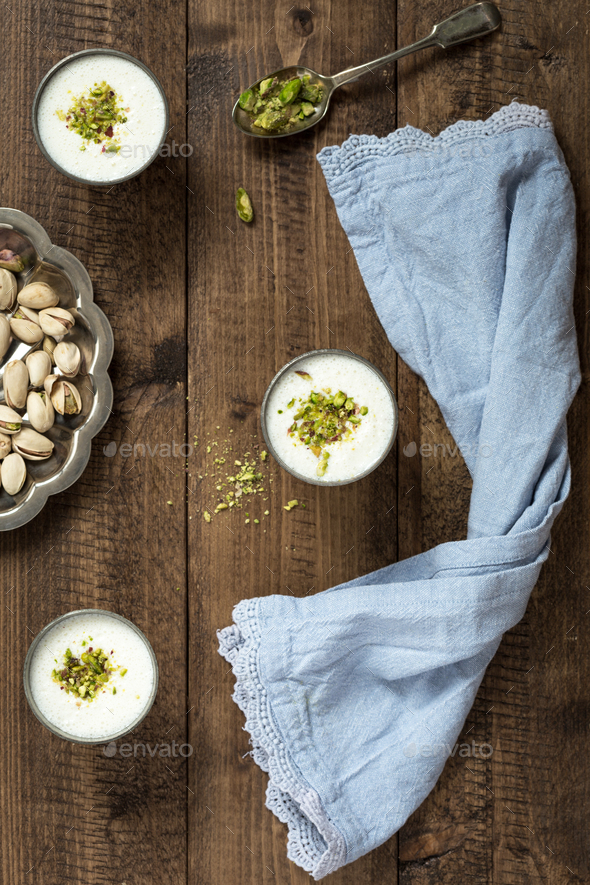 Making Homemade Milkshakes with Pistachios - Stock Photo - Images
