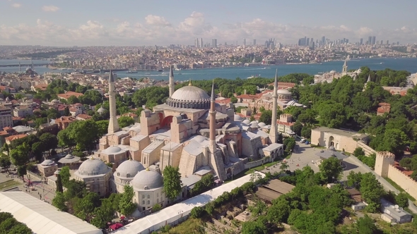 Aerial View of Hagia Sophia alt