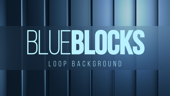 Blue Vertical Blocks Loop Background