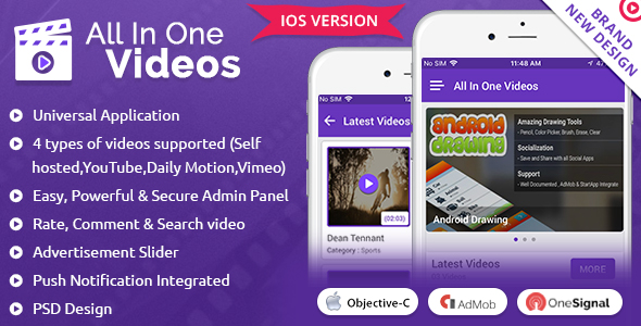 iOS All In One Video - CodeCanyon Item for Sale