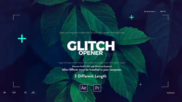 Glitch Media Opener I Premiere Pro