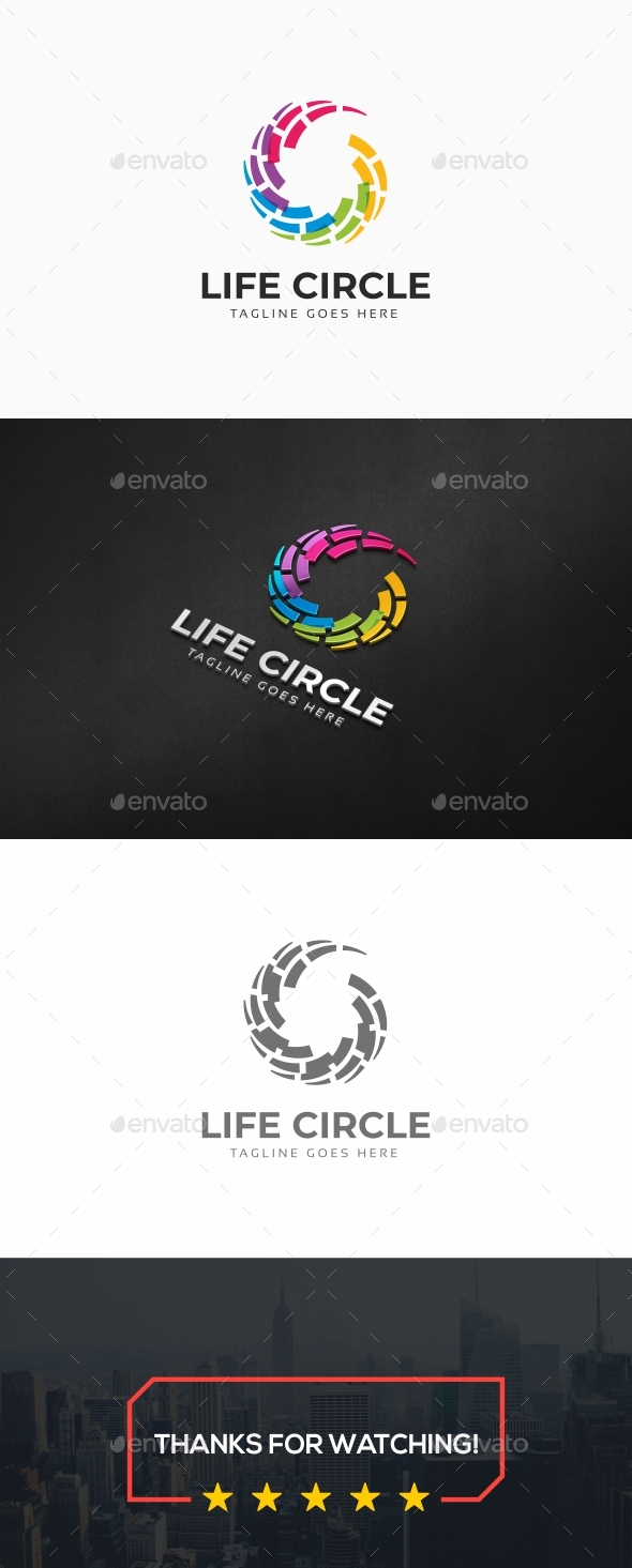 Life Circle Logo - Symbols Logo Templates